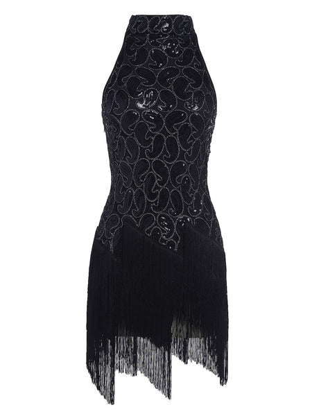 High Neck Flapper Dress