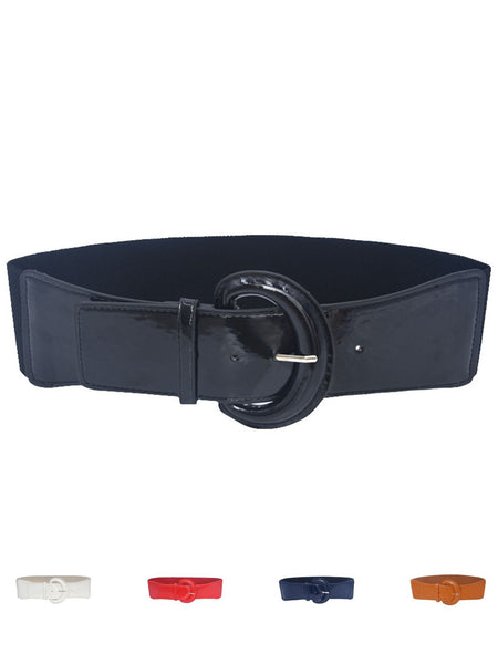 Patent Leather D-ring Belts 