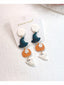 Halloween Hat Pumpkin Spooky Earrings