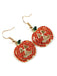 Halloween Rhinestones Grimace Pumpkin Earrings