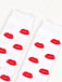 Valentine Heart Lip High-Thigh Socks