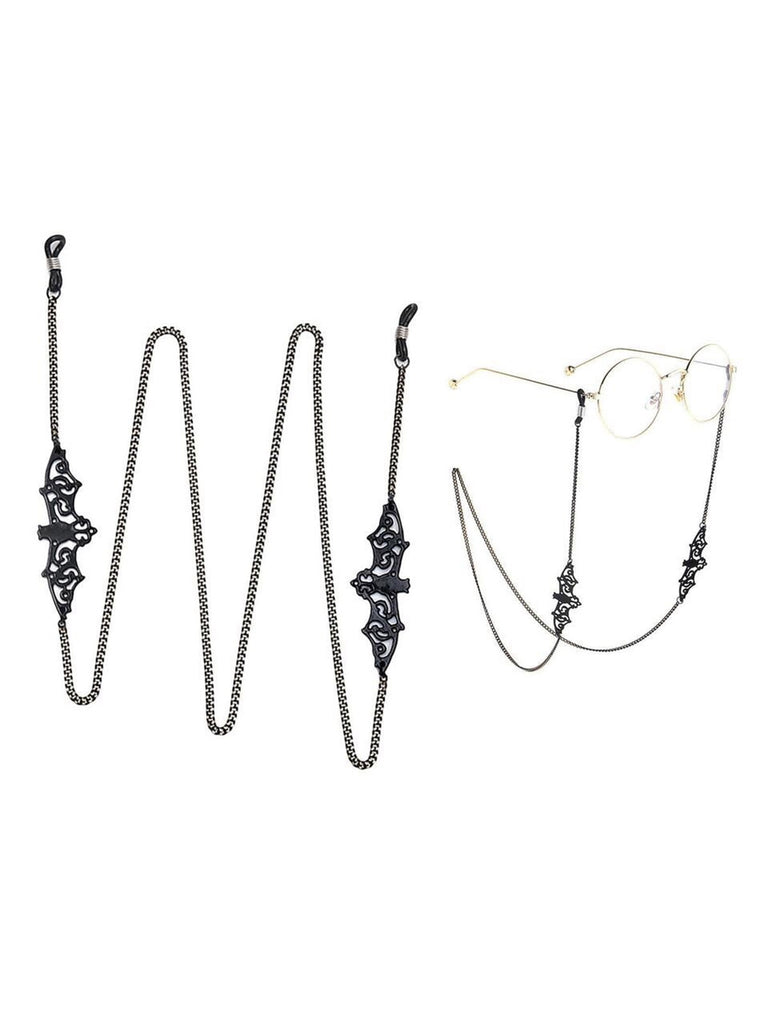 Black Vintage Halloween Glasses Chain