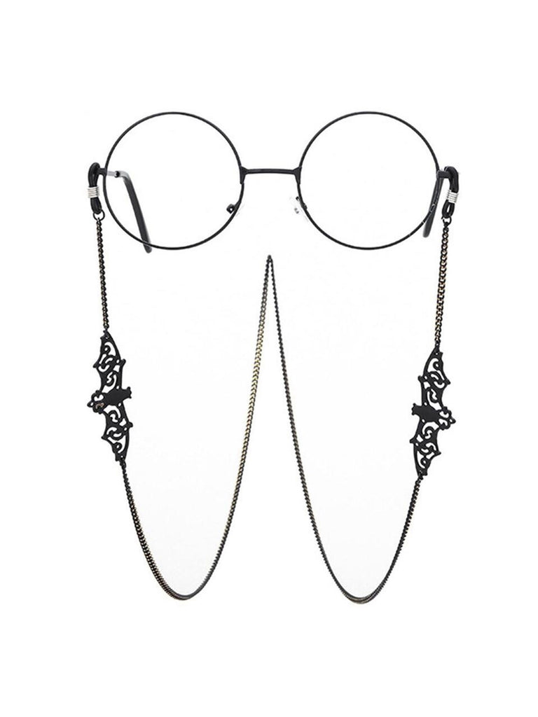 Black Vintage Halloween Glasses Chain