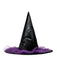 Purple Pointed Halloween Leather Witch Hat