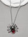 Halloween Spider Blood Drop Pendant Necklace