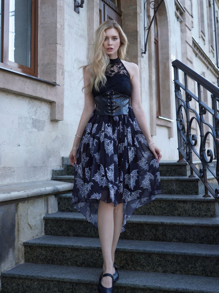 Halloween Gothic Steampunk Lace Dress