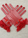 Vintage Solid Bow Lace Gloves