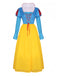 1940s Snow White Style Mesh Patchwork Dress