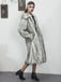 1930s Lapel Faux Fur Long Coat