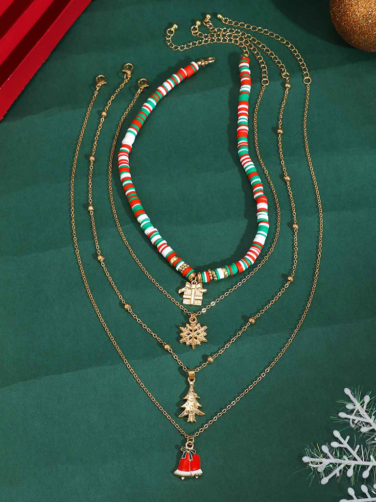 Vintage Christmas Layer Necklace Set