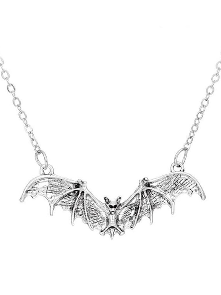 Halloween Gothic Bat Pendant Necklace