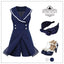 Navy Blue 1950s Sailor Collar Romper