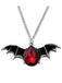 Halloween Bat Blood Drop Pendant Necklace