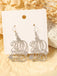 Hollow Numbers 2025 New Year's Eve Earrings