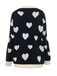 1950s Button Heart Dot Knitted Cardigan