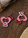 Valentine Triple Layer Heart Drop Earrings