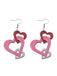 Valentine Triple Layer Heart Drop Earrings