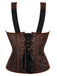 Coffee Steampunk Strap Gothic Corset