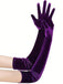 Velvet Party Solid Vintage Long Gloves