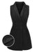 [Pre-Sale] Black 1960s Lapel Button Sleeveless Romper