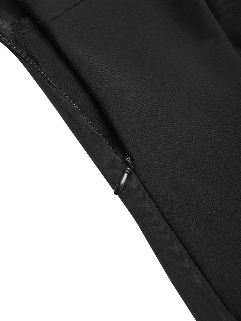[Pre-Sale] Black 1960s Lapel Button Sleeveless Romper