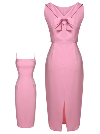 Pink Vintage Dress Women, Vintage 50s Dresses Pink