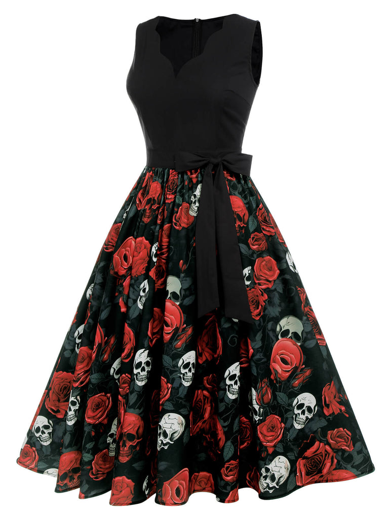 Skull Black Dress