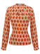 2PCS 1960s Orange Blouse & Tweed Mini Dress