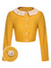 [Pre-Sale] Yellow 1960s Solid Lace Lapel Jacket