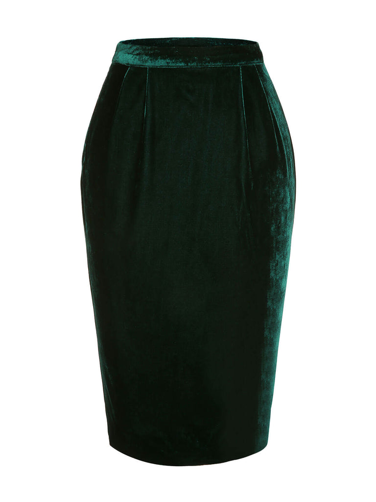 Kensington pencil outlet skirt green