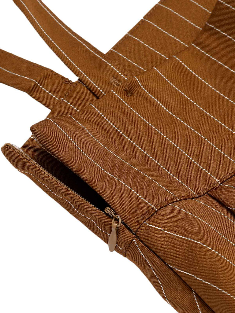 2PCS 1940s Ruffles Lantern Sleeve Blouse & Strap Skirt