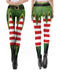 1960s Christmas Printed Elastic Leggings