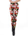 1960s Christmas Printed Elastic Leggings