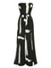 Black 1940s Strapless Colorblock Jumpsuit