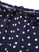 Blue 1940s Lantern Sleeve Polka Dots Dress