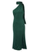 1930s Solid Backless Halter Sleeveless Dress