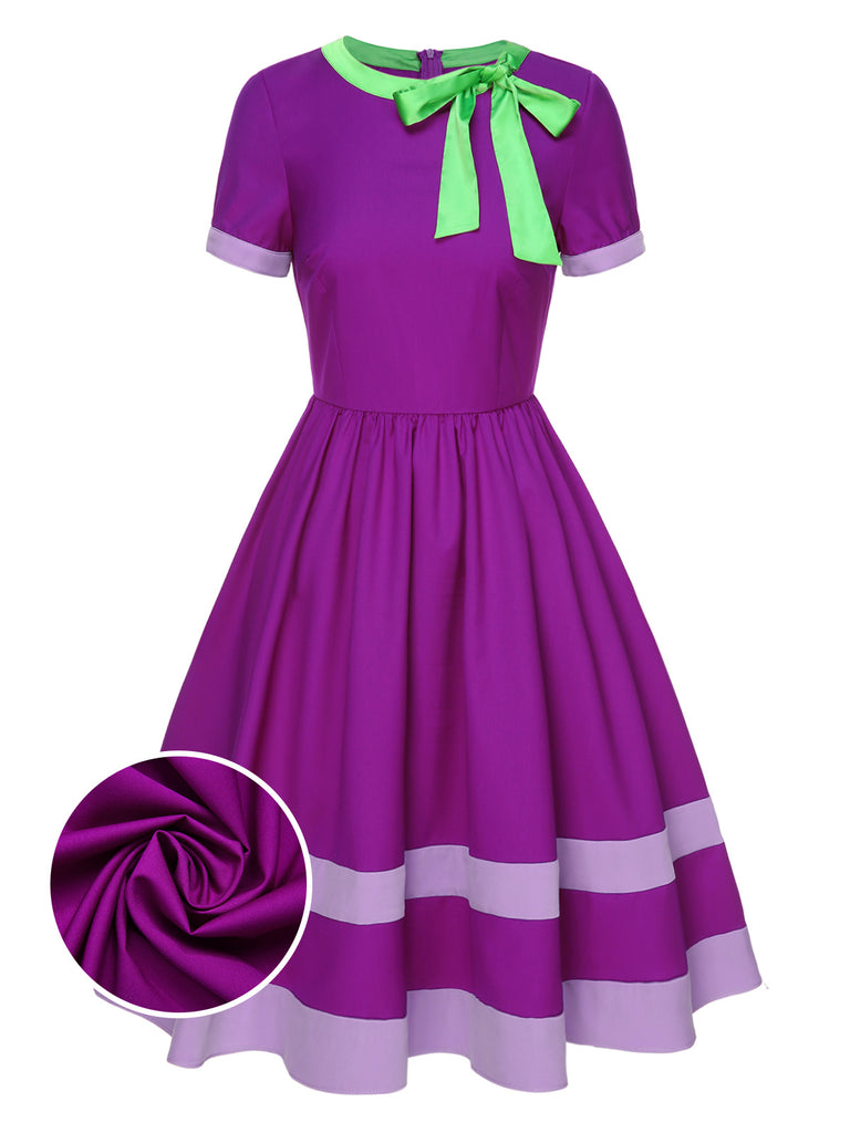 50s purple dress best sale