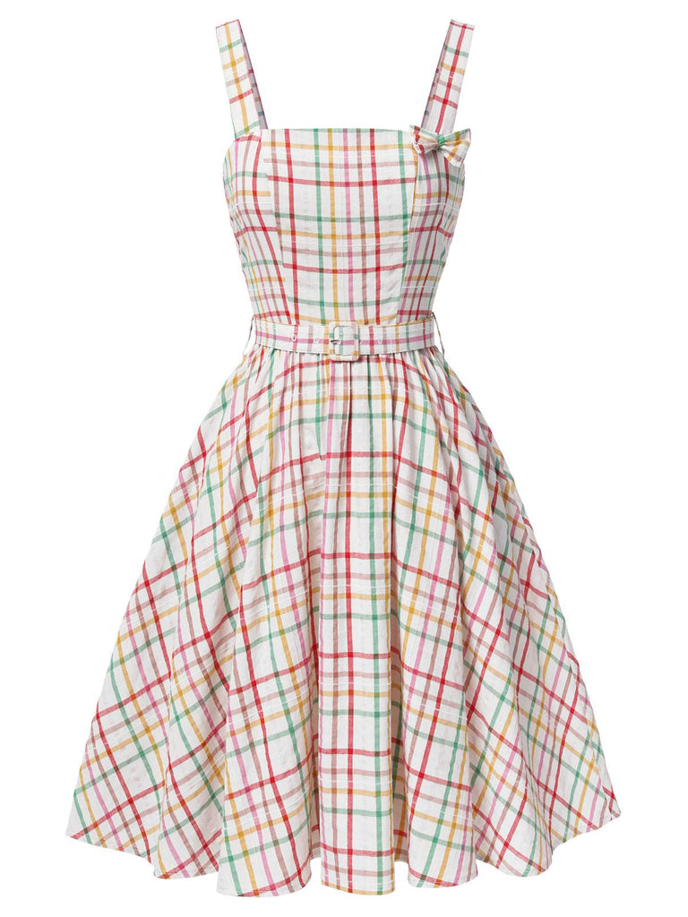 Colorful plaid dress best sale