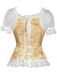 1970s Steampunk Lace Puff Bind Corset Top