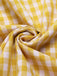 Yellow 1960s Round Neck Gingham Bow Sleeveless Dress