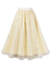 1950s Solid Beading Mesh Skirt