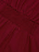 Wine Red 1960s Solid Side Slit Dress