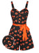 [Pre-Sale] Black 1950s Halloween Pumpkin Face Romper