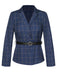 [Pre-Sale] 2PCS 1940s Royal Blue Plaid Lapel Coat & Pants