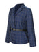 [Pre-Sale] 2PCS 1940s Royal Blue Plaid Lapel Coat & Pants