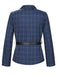 [Pre-Sale] 2PCS 1940s Royal Blue Plaid Lapel Coat & Pants