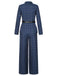 [Pre-Sale] 2PCS 1940s Royal Blue Plaid Lapel Coat & Pants