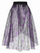 [Pre-Sale] Purple 1950s Spiderweb Mesh Skirted Cover-Up