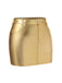 1960s High Waist Shiny Metallic Mini Skirt