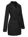 1960s Lapel Belted Winter Coat